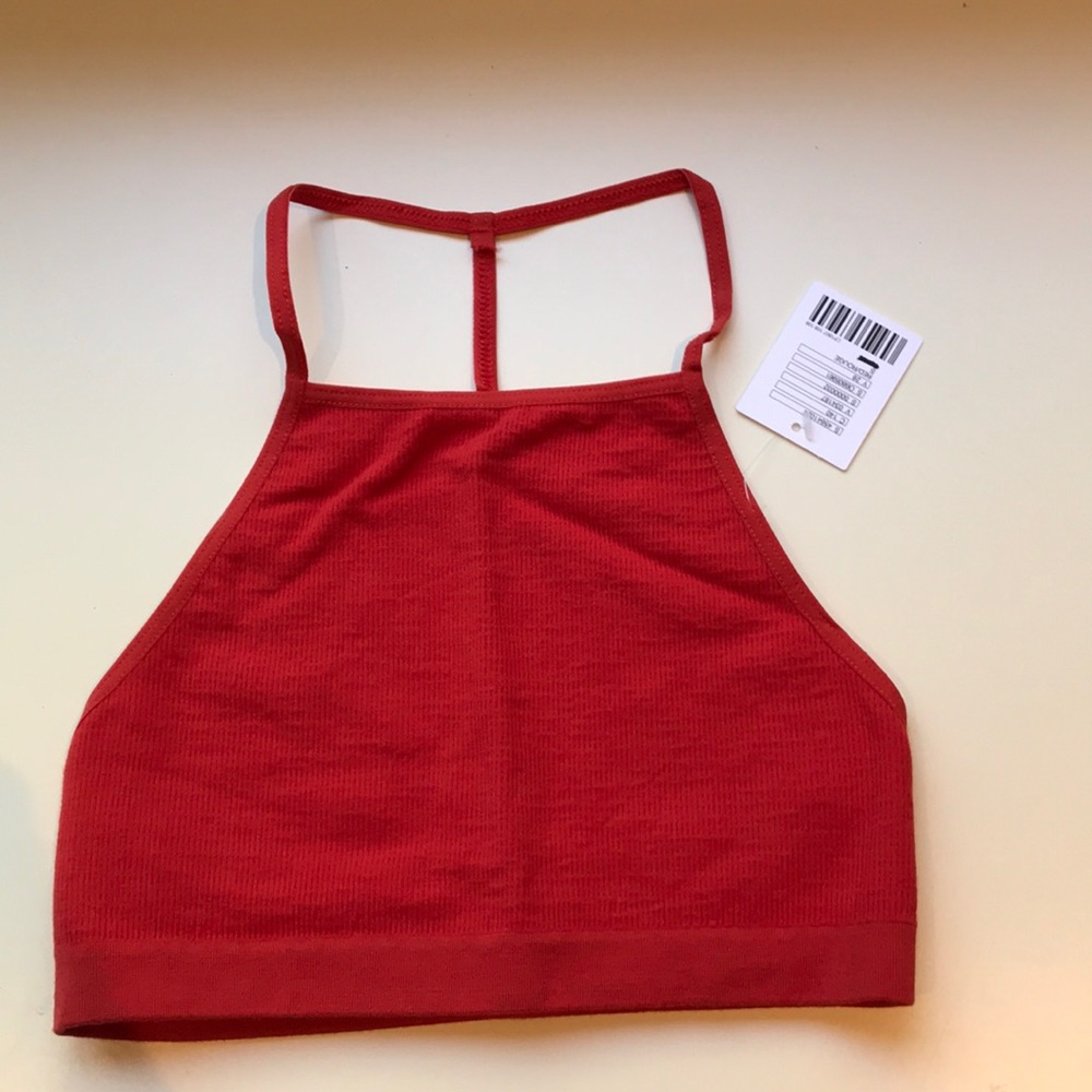 Urban Outfitters Red Halter Bralette Top